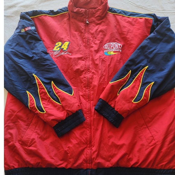 Chase Authentics Other - VTG Chase Authentics Jeff Gordon DuPont NASCAR Flame Jacket 2XL streetwear Y2K